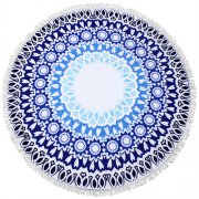 ROUND MICROFIBER BEACH TOWEL